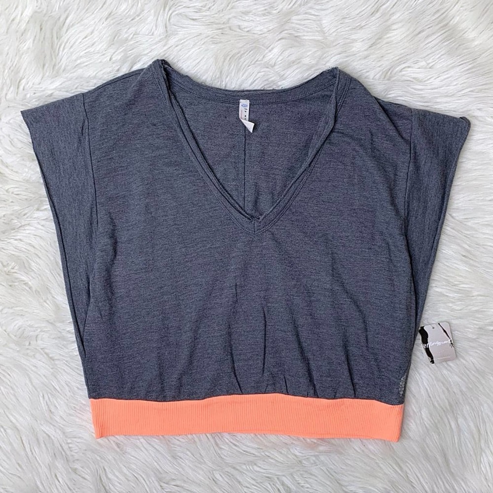 Free People Happy Camper Sweatshirt Tee in Carbon - Picture 9 of 13